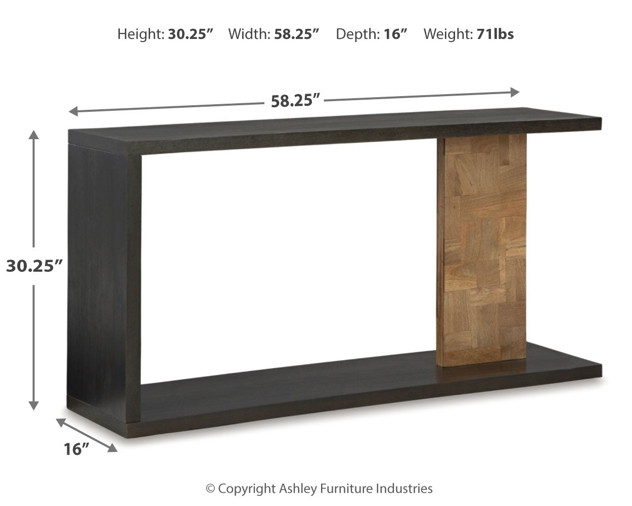 Camlett Console Sofa Table