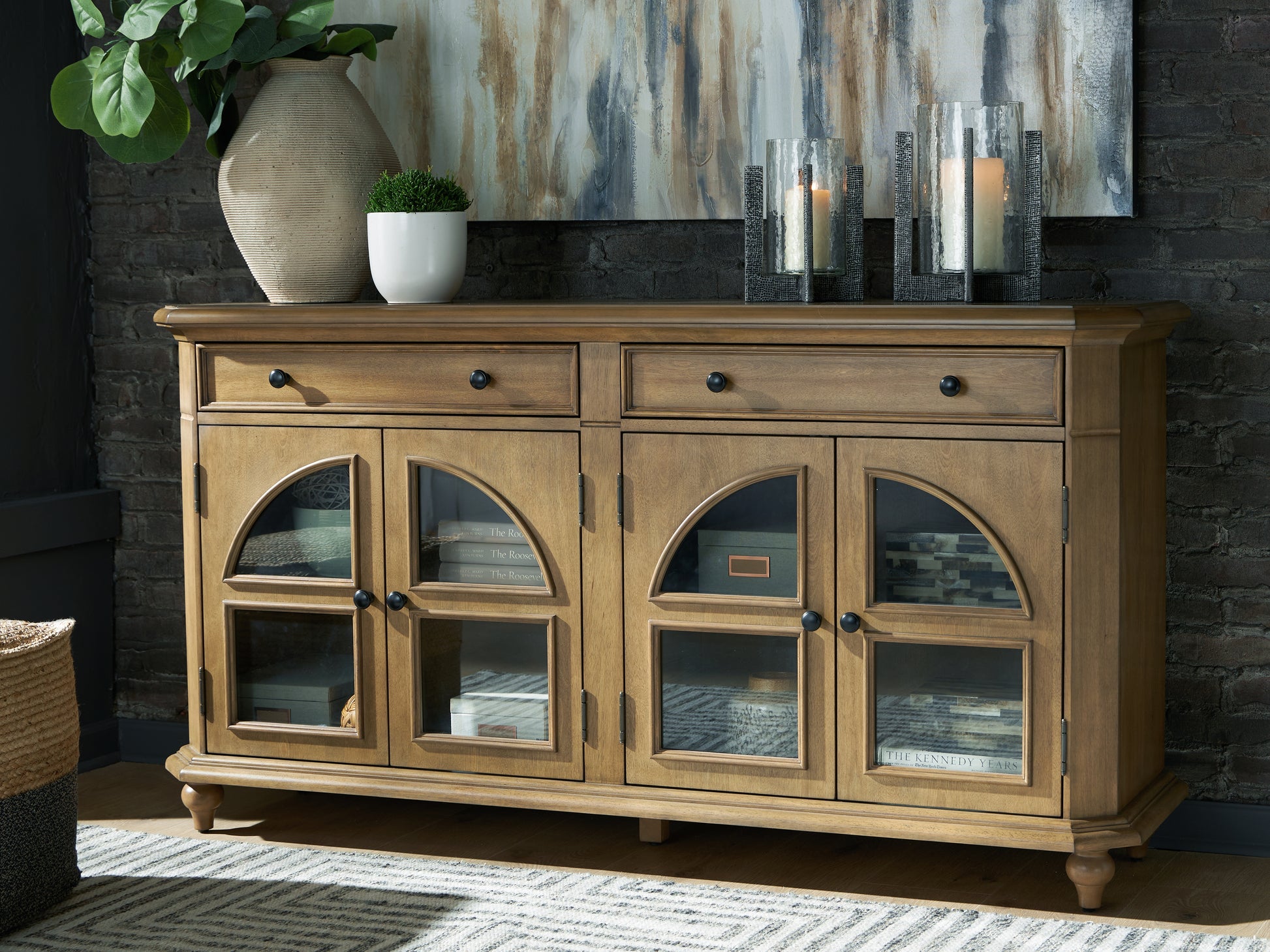 Orange Furniture Outlet - Ashley Furniture - Barlomore Accent Cabinet - Accent Cabinet / Brown - A4000597