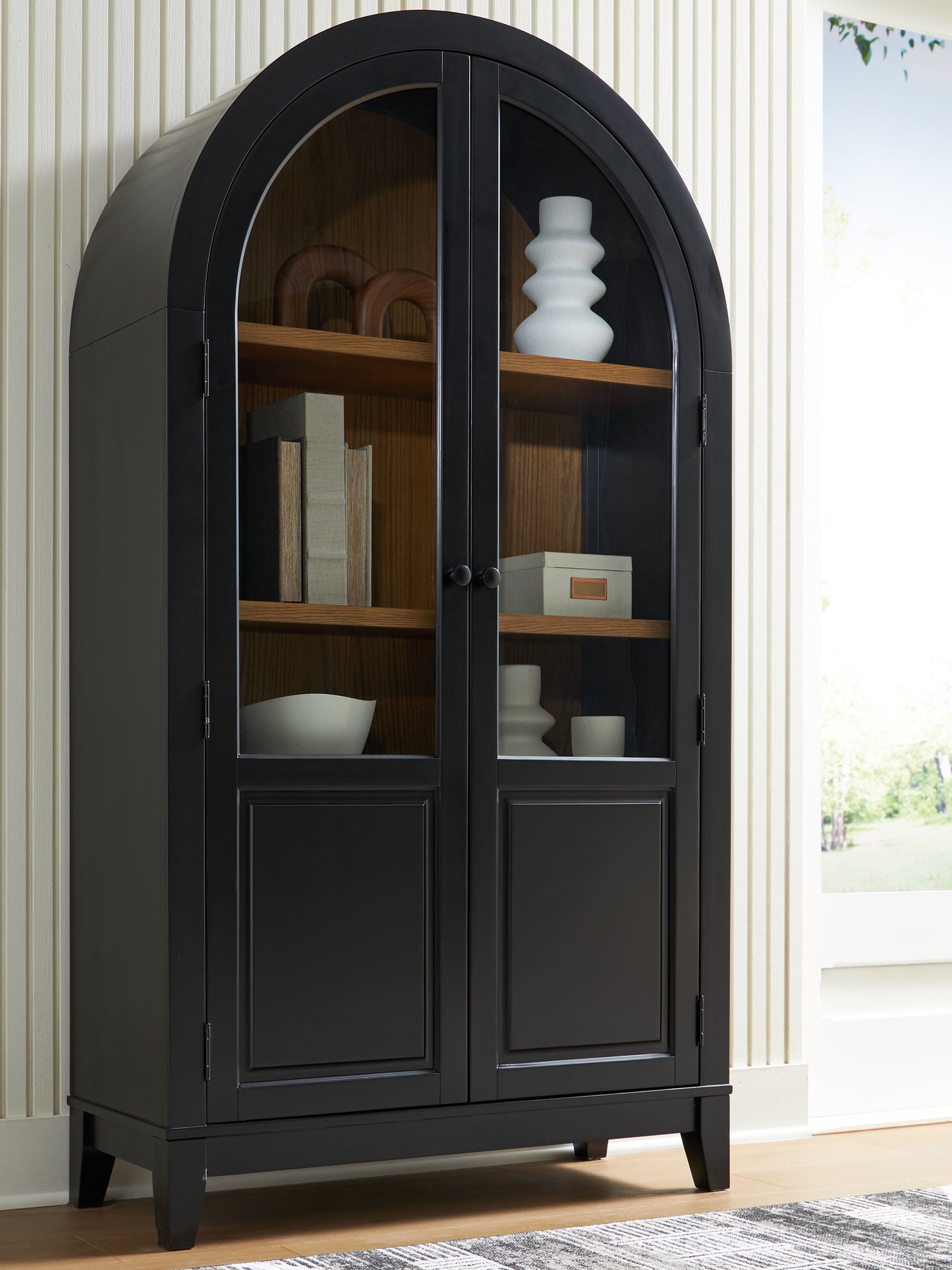 Orange Furniture Outlet - Ashley Furniture - Dagandale Accent Cabinet - Accent Cabinet / Natural/Black - A4000705