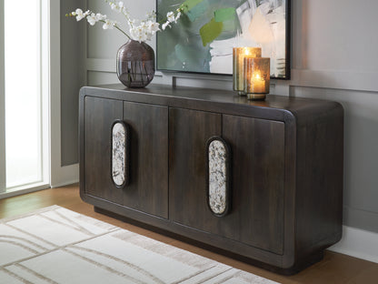 Orange Furniture Outlet - Ashley Furniture - Elliston Accent Cabinet - Accent Cabinet / Espresso Brown - A4000683