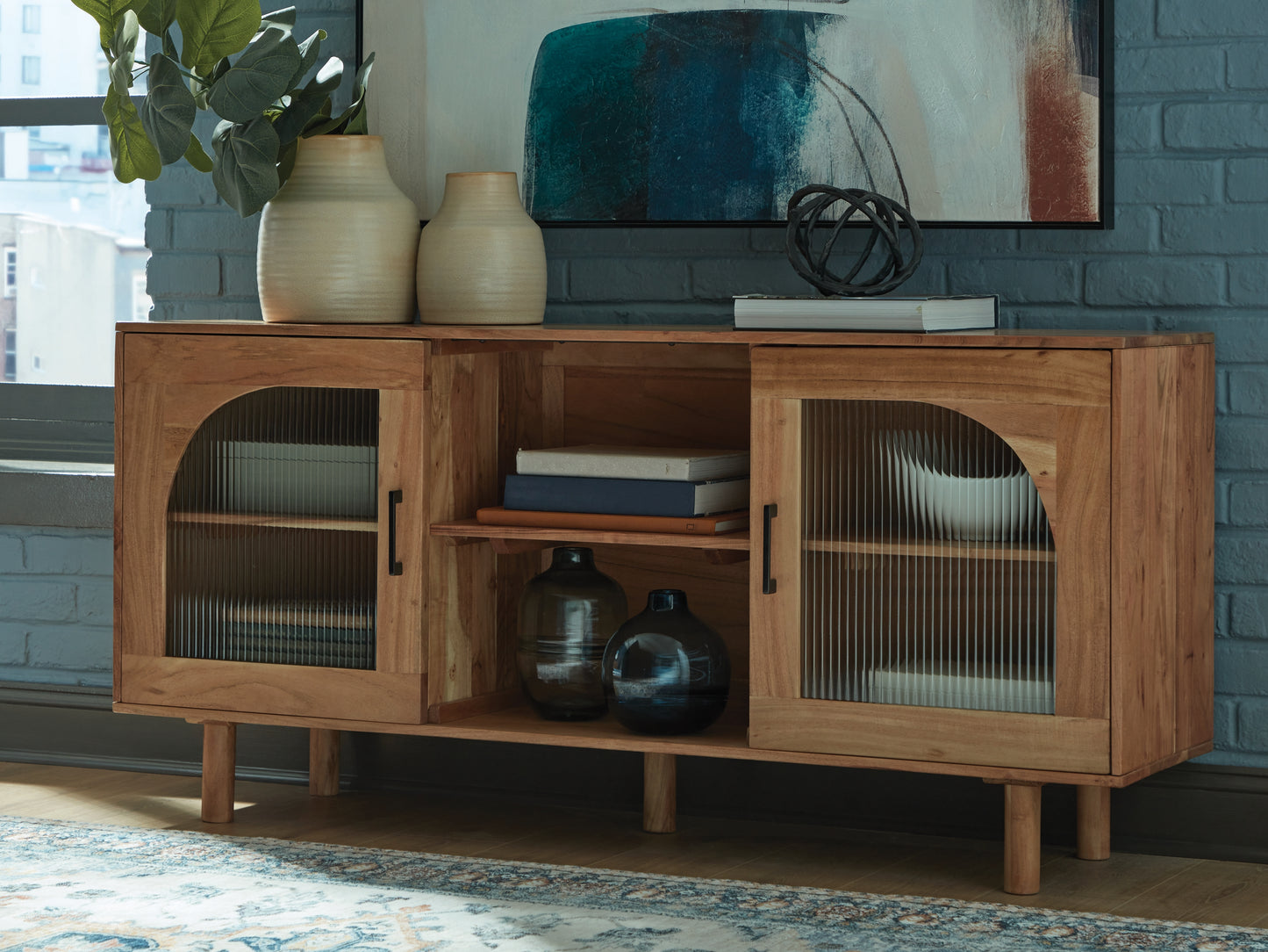 Orange Furniture Outlet - Ashley Furniture - Adway Accent Cabinet - Accent Cabinet / Natural Brown - A4000709