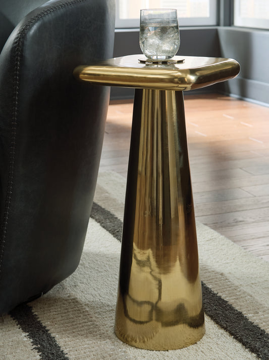 Orange Furniture Outlet - Ashley Furniture - Dallenburg Accent Table - Accent Table / Gold Finish - A4000717