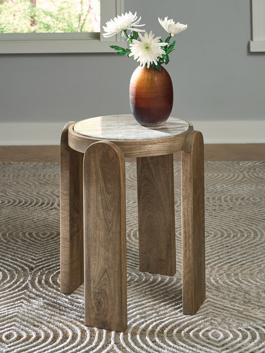 Orange Furniture Outlet - Ashley Furniture - Gavrilley Accent Table - Accent Table / Gray/White/Brown - A4000722