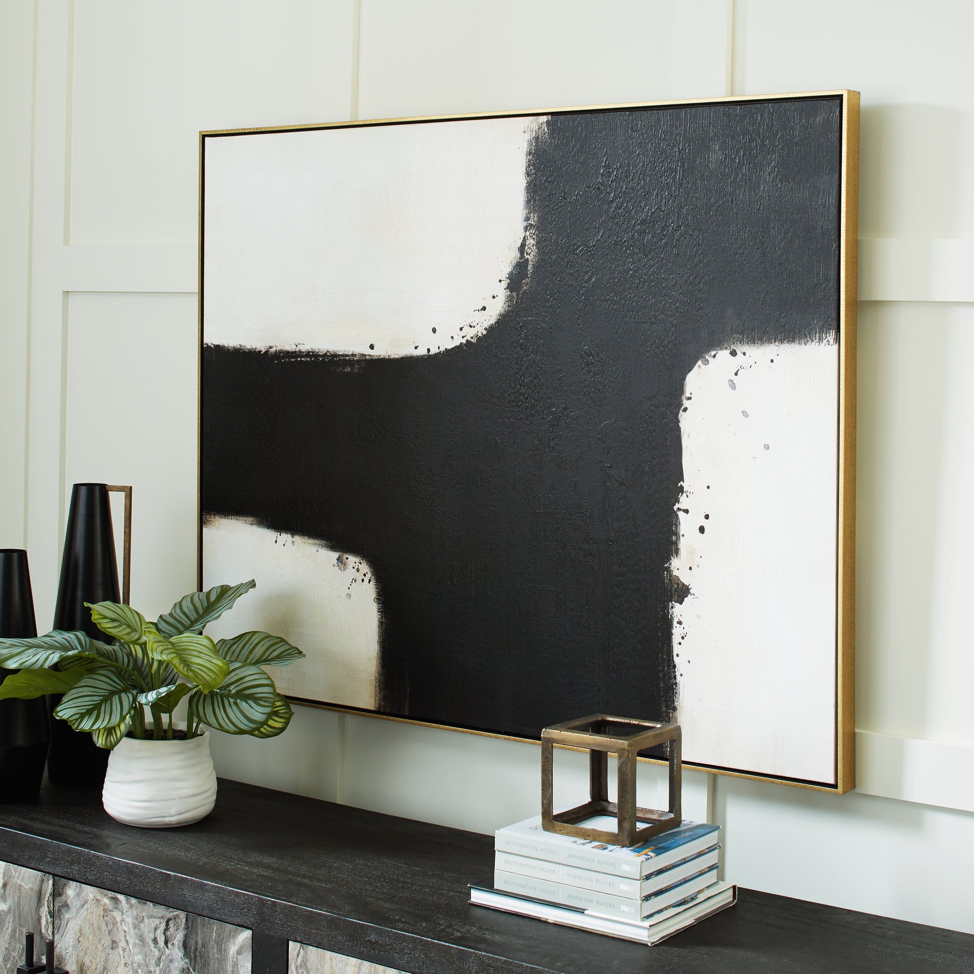 Orange Furniture Outlet - Ashley Furniture - Reighlea Wall Decor - Wall Art / Black/White - A8000352