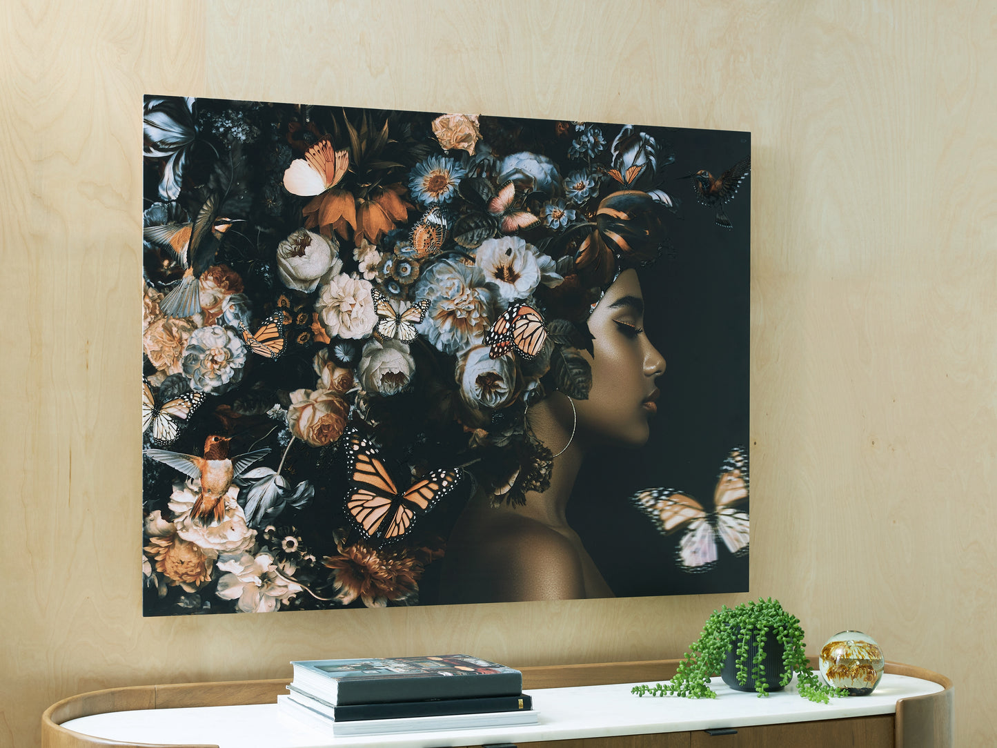 Orange Furniture Outlet - Ashley Furniture - Valfer Wall Decor - Wall Art / Orange/Black/White - A8000481