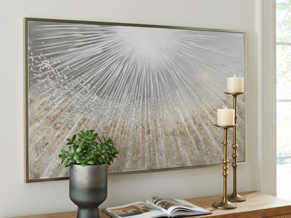 Orange Furniture Outlet - Ashley Furniture - Waldard Wall Decor - Wall Art / Gray/Taupe/White - A8000501