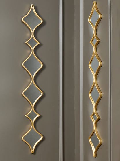 Orange Furniture Outlet - Ashley Furniture - Harriswood Mirror - Accent Mirror Set (Set of 2) / Gold Finish - A8010354