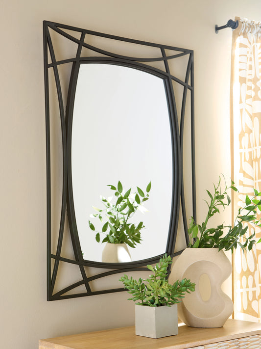 Orange Furniture Outlet - Ashley Furniture - Freenville Mirror - Accent Mirror / Black - A8010408