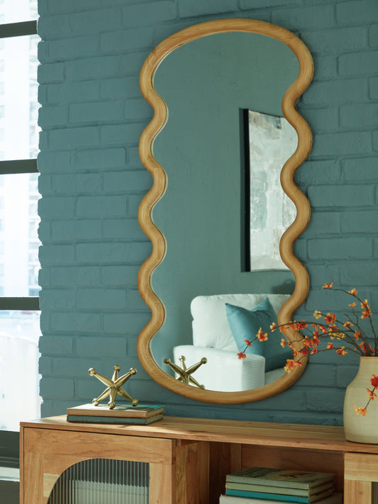 Orange Furniture Outlet - Ashley Furniture - Serendis Mirror - Accent Mirror / Brown - A8010412