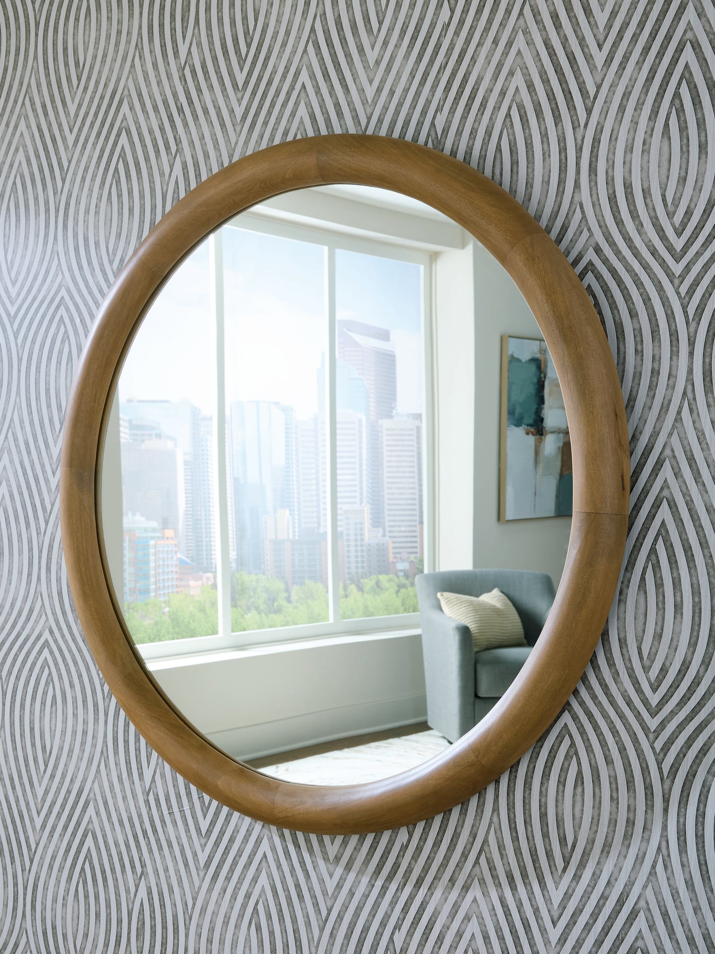 Orange Furniture Outlet - Ashley Furniture - Yadiel Mirror - Accent Mirror / Brown - A8010426