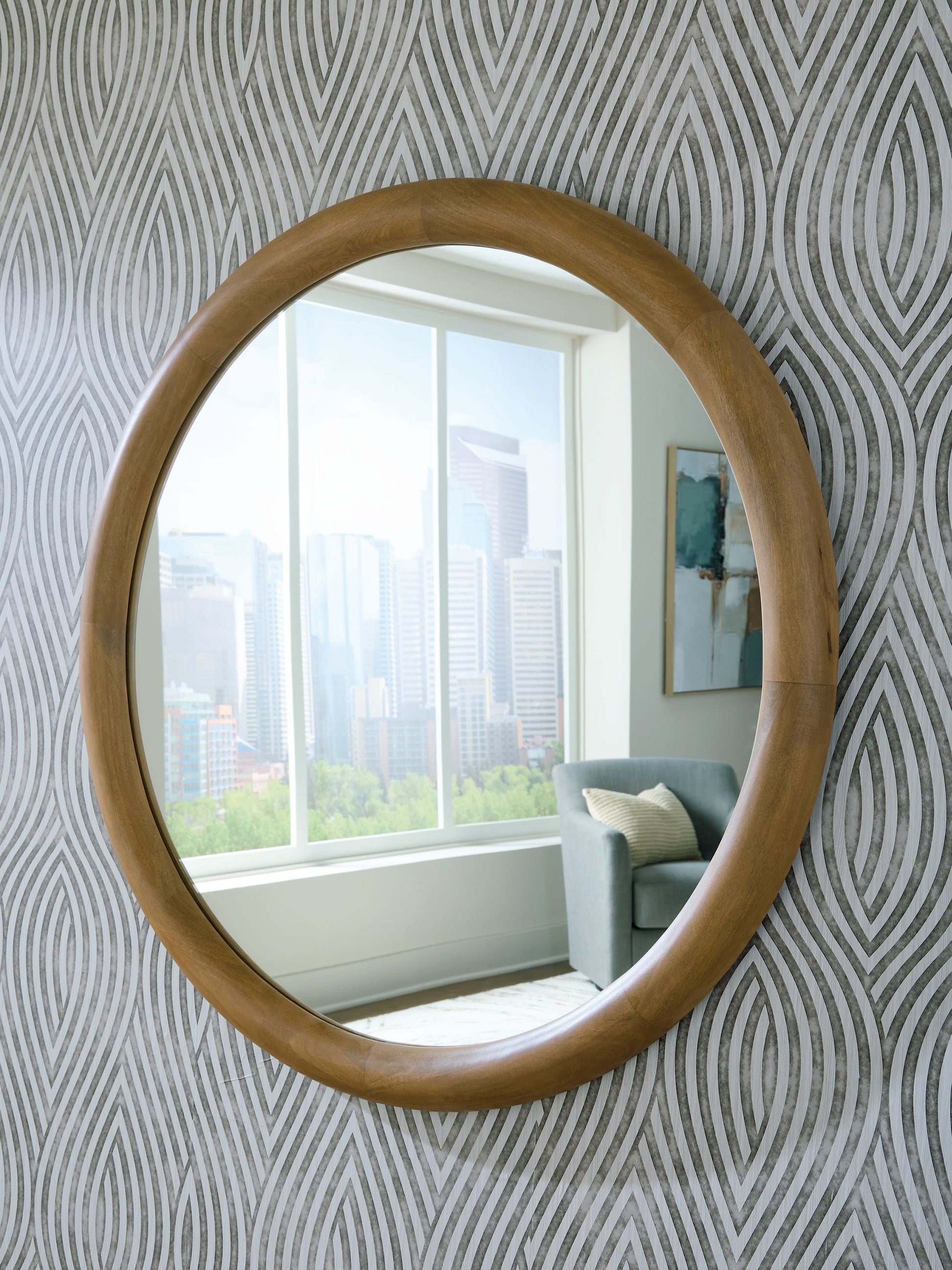 Orange Furniture Outlet - Ashley Furniture - Yadiel Mirror - Accent Mirror / Brown - A8010426