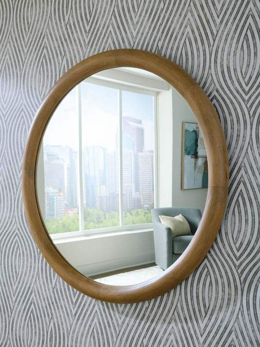 Orange Furniture Outlet - Ashley Furniture - Yadiel Mirror - Accent Mirror / Brown - A8010426