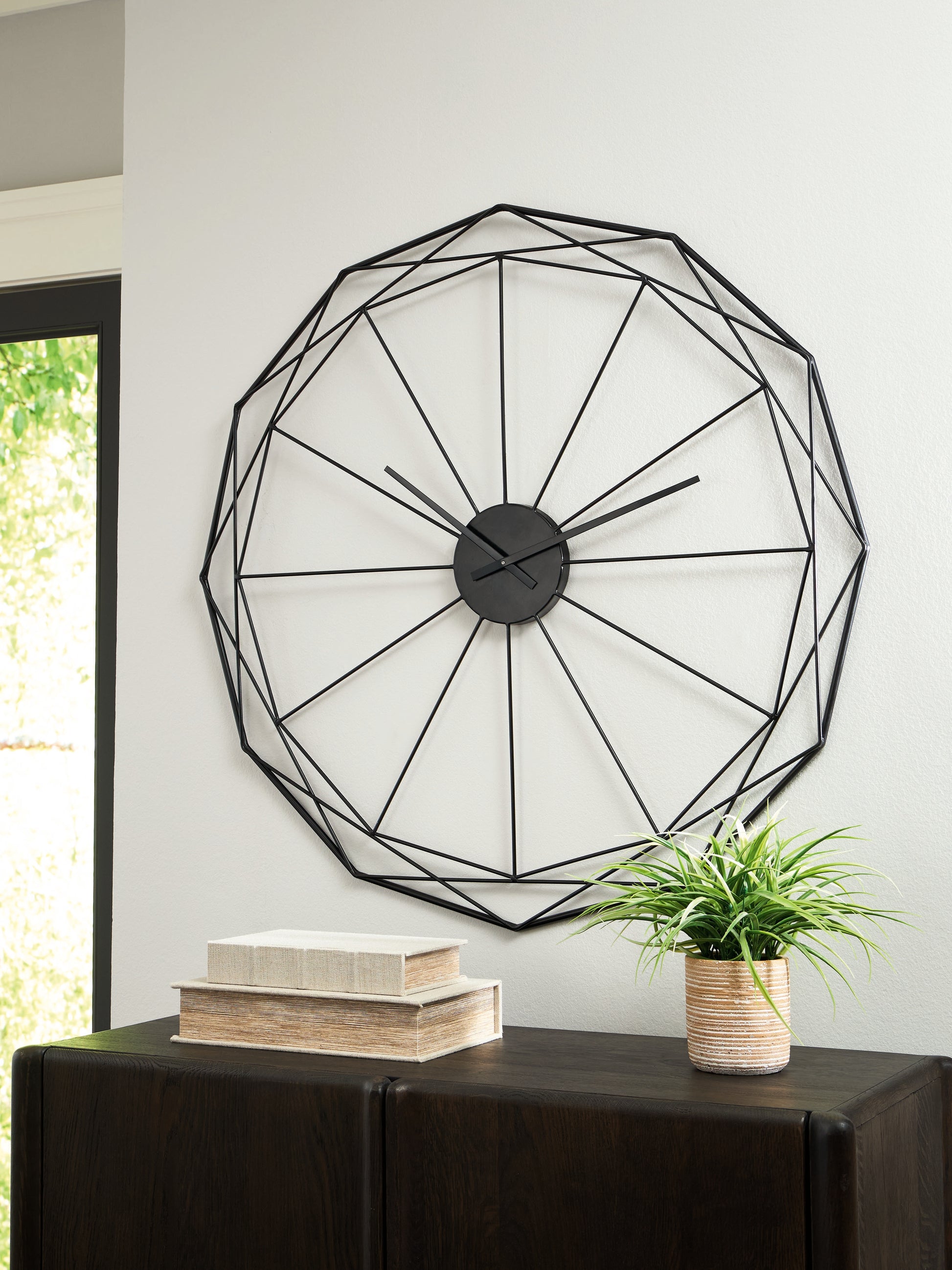 Orange Furniture Outlet - Ashley Furniture - Arkthorne Wall Decor - Wall Clock / Black - A8010429