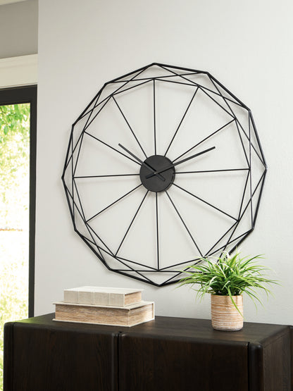 Orange Furniture Outlet - Ashley Furniture - Arkthorne Wall Decor - Wall Clock / Black - A8010429
