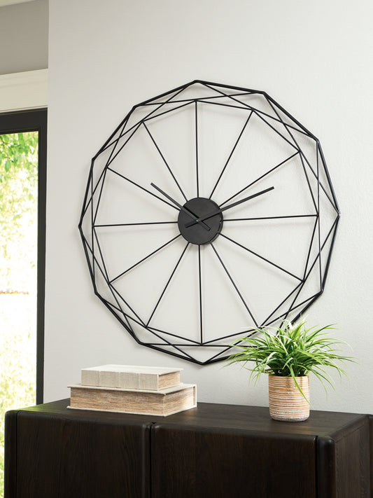 Orange Furniture Outlet - Ashley Furniture - Arkthorne Wall Decor - Wall Clock / Black - A8010429