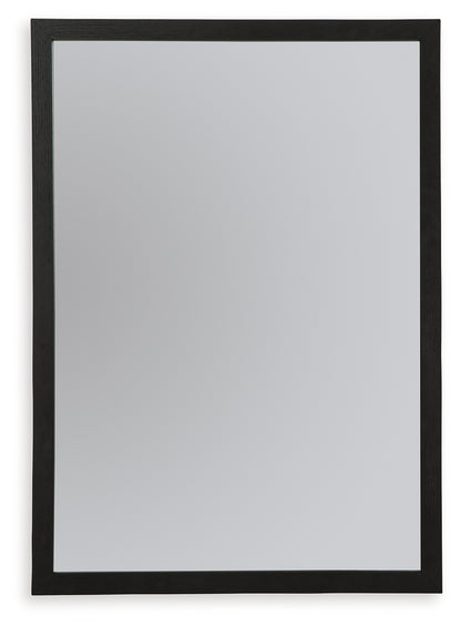 Orange Furniture Outlet - Ashley Furniture - Danziar Bedroom - Bedroom Mirror / Black - B1013-36