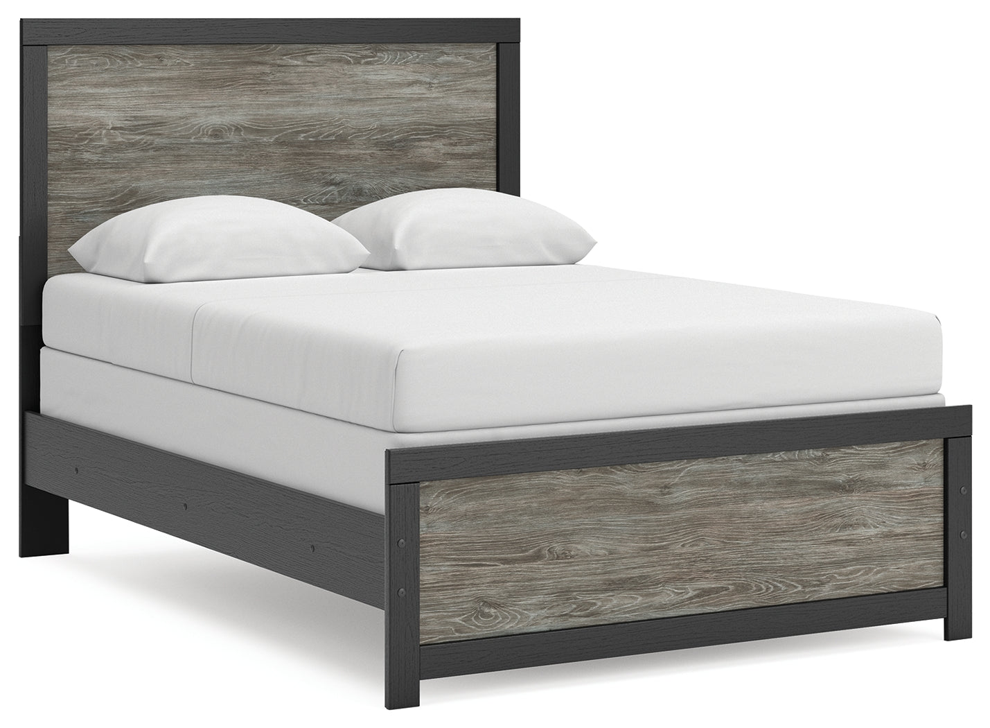 Orange Furniture Outlet - Ashley Furniture - Broachmyn Bedroom - Full Panel Bed / Black/Gray - PCB1118B9