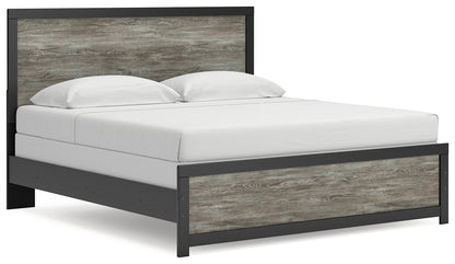 Orange Furniture Outlet - Ashley Furniture - Broachmyn Bedroom - King Panel Bed / Black/Gray - PCB1118B7