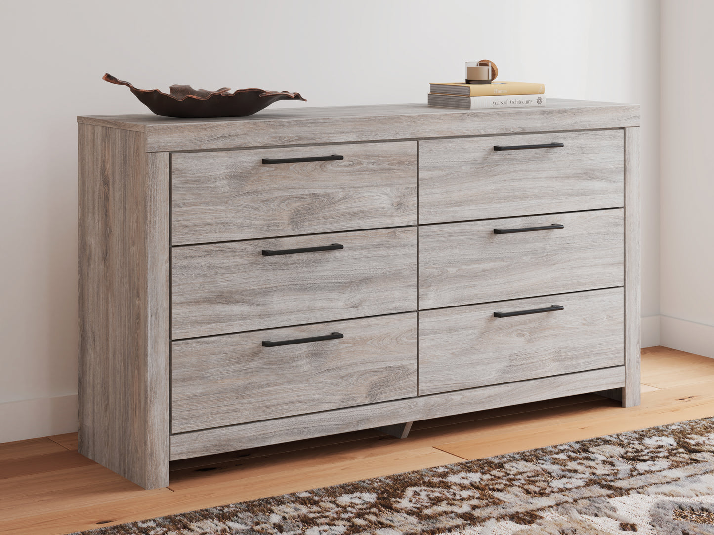 Orange Furniture Outlet - Ashley Furniture - Broachmyn Bedroom - Six Drawer Dresser / Gray - PCB1120-31