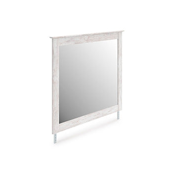 Orange Furniture Outlet - Ashley Furniture - Makidern Bedroom - Bedroom Mirror / Whitewash - PCB1171-36