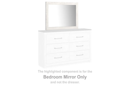 Orange Furniture Outlet - Ashley Furniture - Gerridan Bedroom - Bedroom Mirror / White/Gray - B1190-36