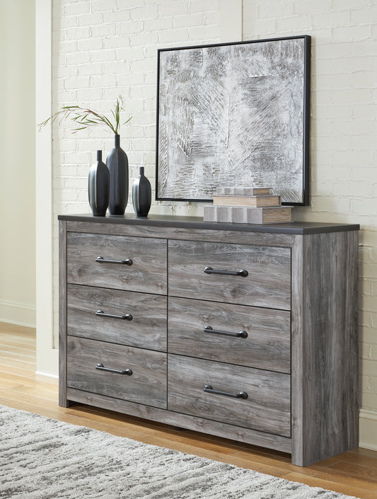 Orange Furniture Outlet - Ashley Furniture - Bronyan Bedroom - Dresser and Mirror / Dark Gray - B1290B1
