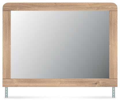 Orange Furniture Outlet - Ashley Furniture - Kinlanni Bedroom - Bedroom Mirror / Tan - PCB1360-36