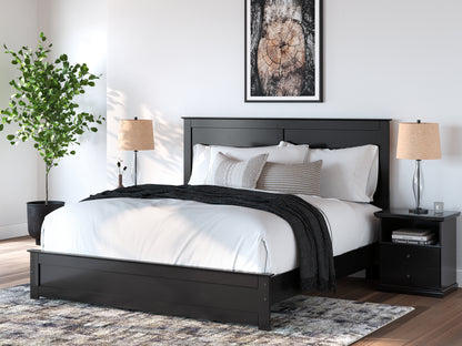 Orange Furniture Outlet - Ashley Furniture - Maribel Bedroom - King Panel Bed / Black - B138B57