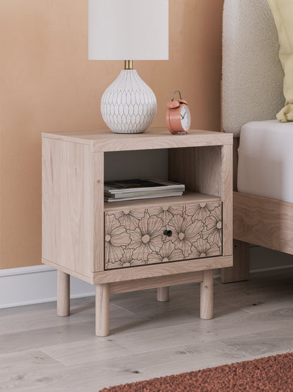 Orange Furniture Outlet - Ashley Furniture - Arloster Bedroom - One Drawer Night Stand / Tan - PCB1566-91