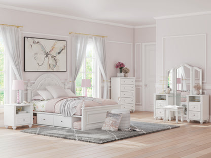 Orange Furniture Outlet - Ashley Furniture - Kozlani Bedroom - One Drawer Night Stand / White - PCB1819-91