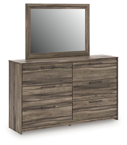 Orange Furniture Outlet - Ashley Furniture - Elbrim Bedroom - Dresser and Mirror / Brown - PCB2005B1