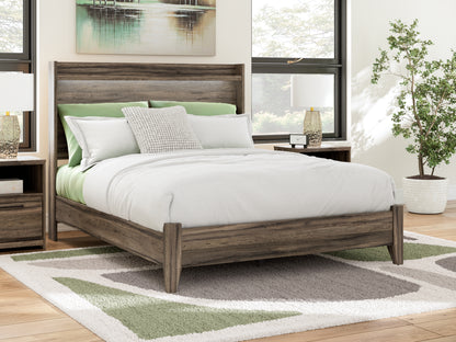 Orange Furniture Outlet - Ashley Furniture - Elbrim Bedroom - Queen Panel Bed / Brown - PCB2005B2