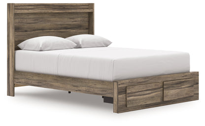 Orange Furniture Outlet - Ashley Furniture - Elbrim Bedroom - Queen Panel Storage Bed / Brown - PCB2005B4
