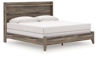 Orange Furniture Outlet - Ashley Furniture - Elbrim Bedroom - King Panel Bed / Brown - PCB2005B6