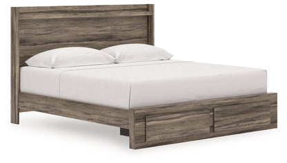 Orange Furniture Outlet - Ashley Furniture - Elbrim Bedroom - King Panel Storage Bed / Brown - PCB2005B7