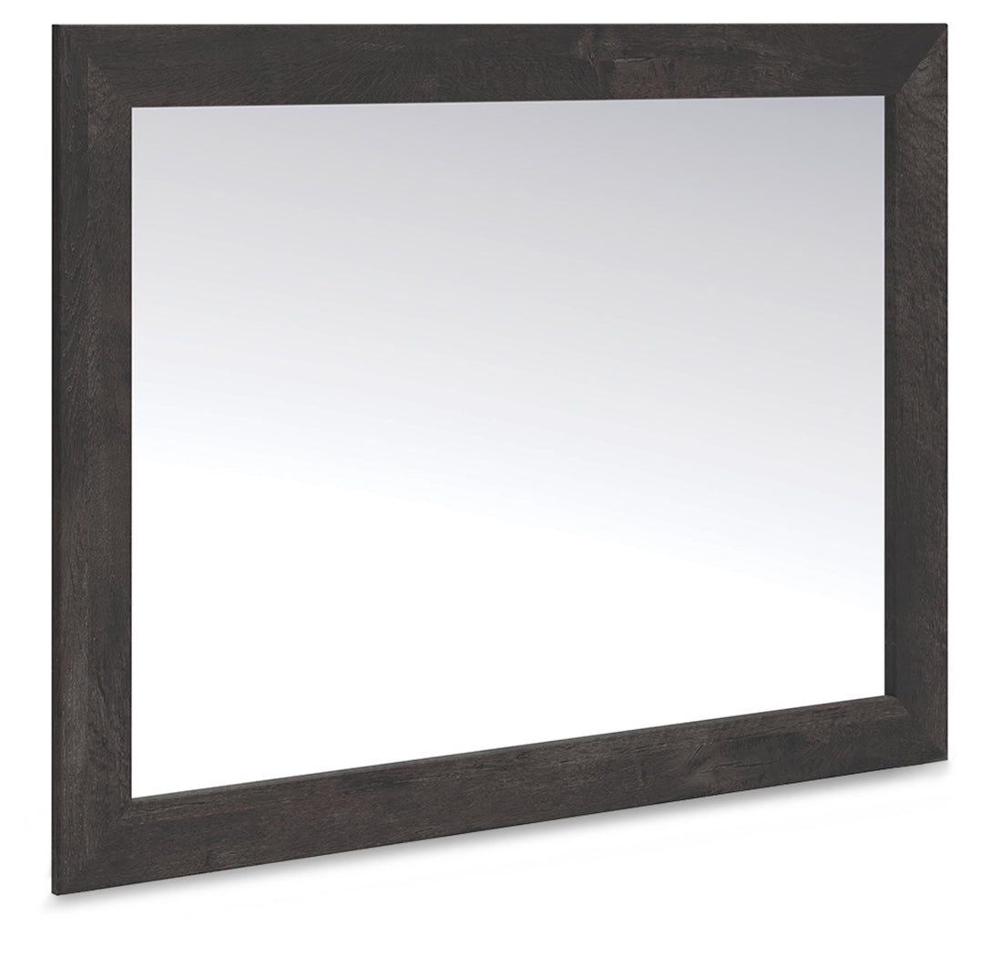 Orange Furniture Outlet - Ashley Furniture - Hollivern Bedroom - Bedroom Mirror / Dark Gray - PCB2108-36