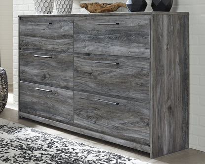 Orange Furniture Outlet - Ashley Furniture - Baystorm Bedroom - Six Drawer Dresser / Gray - B221-31