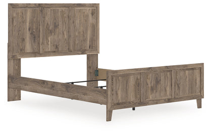 Orange Furniture Outlet - Ashley Furniture - Rusticott Bedroom - Queen Panel Bed / Brown - PCB2260B2