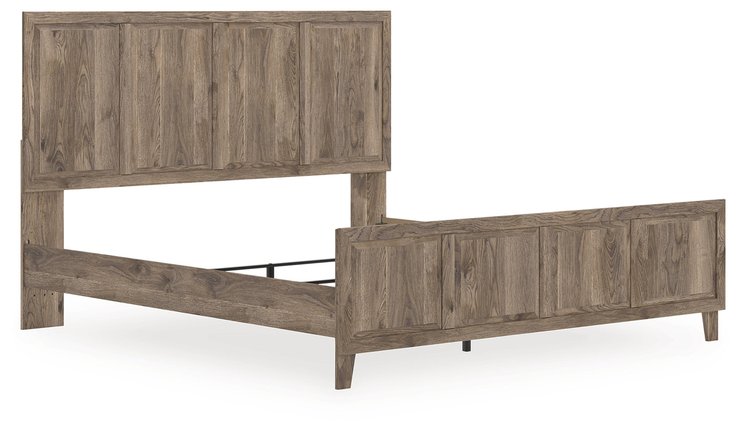 Orange Furniture Outlet - Ashley Furniture - Rusticott Bedroom - King Panel Bed / Brown - PCB2260B6