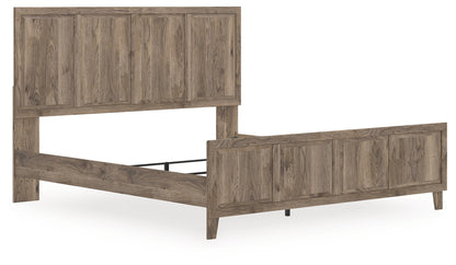 Orange Furniture Outlet - Ashley Furniture - Rusticott Bedroom - King Panel Bed / Brown - PCB2260B6