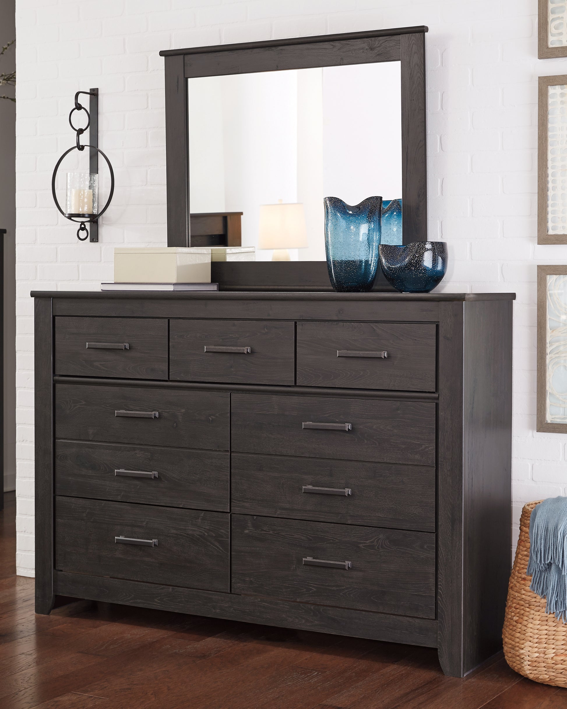 Orange Furniture Outlet - Ashley Furniture - Brinxton Bedroom - Full Panel Bed / Charcoal - B249B5