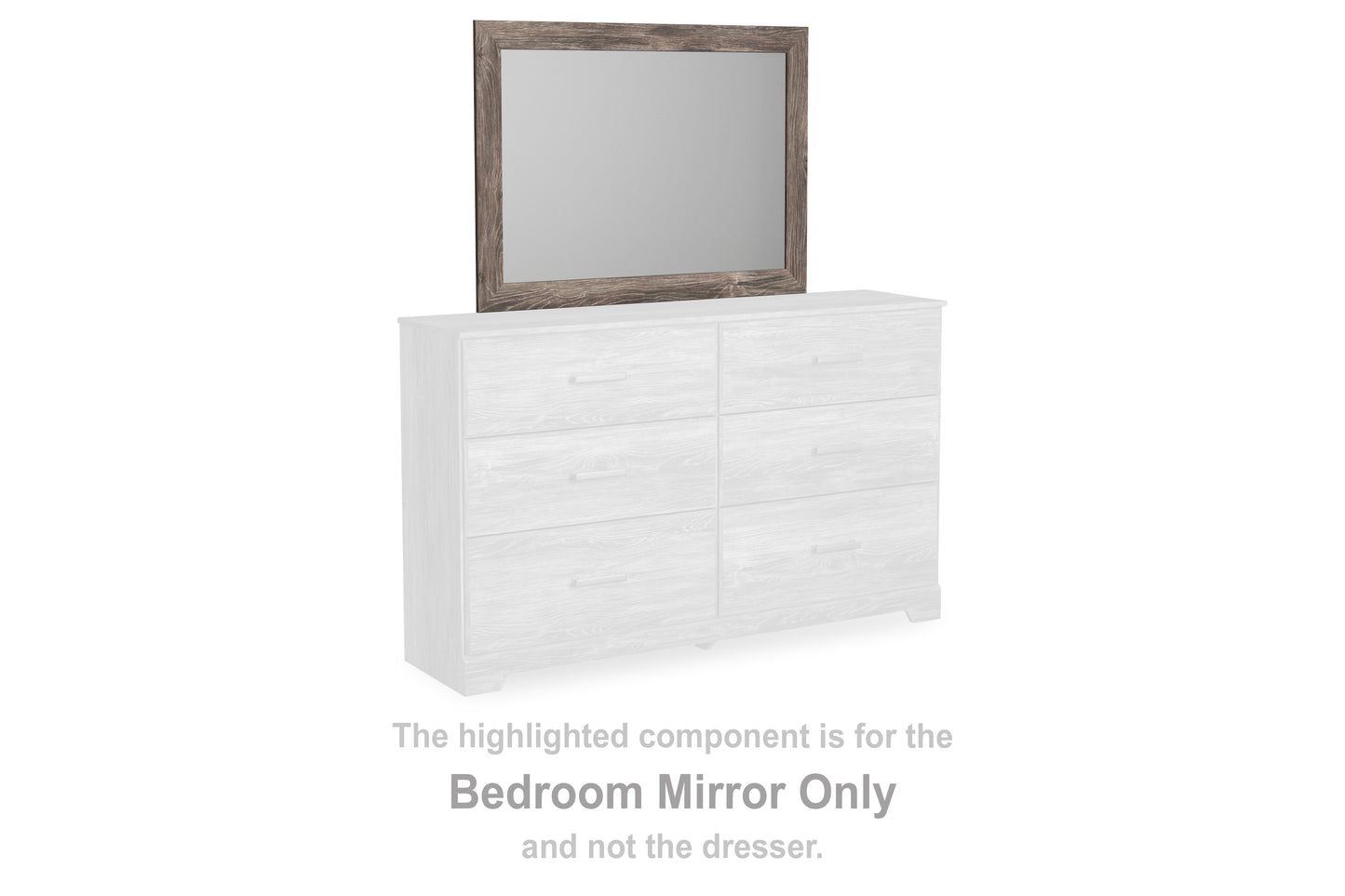 Orange Furniture Outlet - Ashley Furniture - Ralinksi Bedroom - Bedroom Mirror / Gray - B2587-36