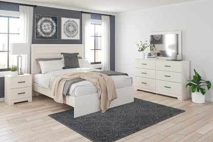 Orange Furniture Outlet - Ashley Furniture - Stelsie Bedroom - Queen Panel Bed / White - B2588B2