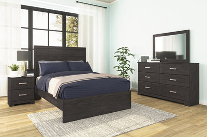 Orange Furniture Outlet - Ashley Furniture - Belachime Bedroom - Dresser and Mirror / Charcoal - B2589B1