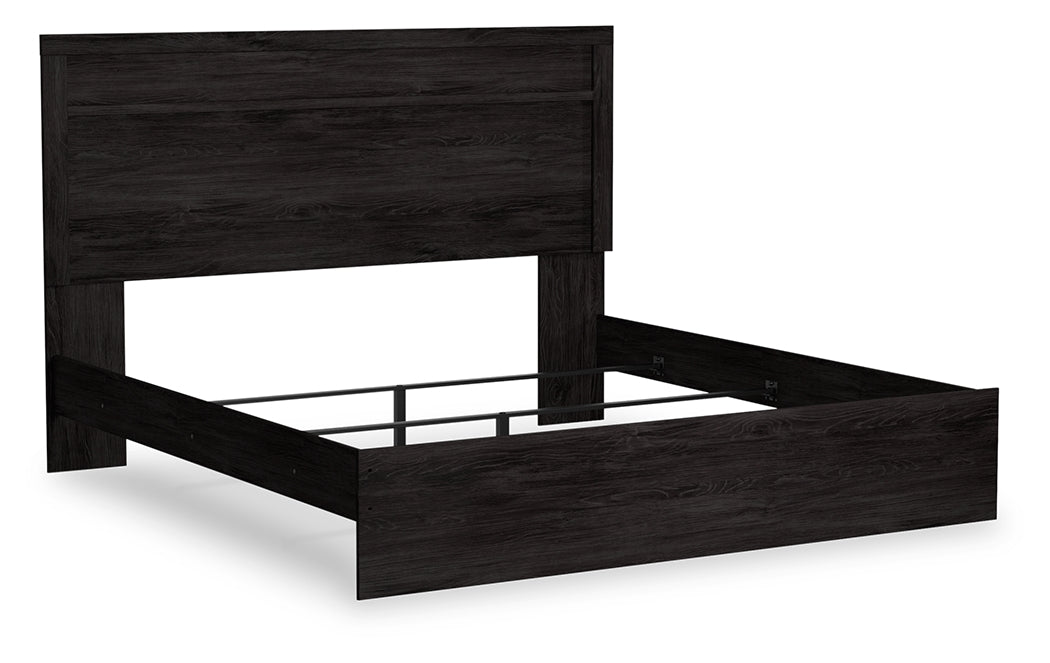 Orange Furniture Outlet - Ashley Furniture - Belachime Bedroom - King Panel Bed / Charcoal - B2589B4