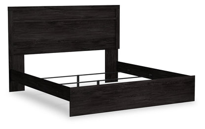 Orange Furniture Outlet - Ashley Furniture - Belachime Bedroom - King Panel Bed / Charcoal - B2589B4