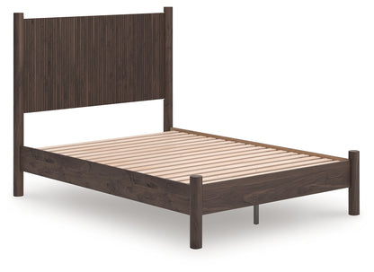 Orange Furniture Outlet - Ashley Furniture - Pamytta Bedroom - Full Panel Platform Bed / Brown - PCB2614B4
