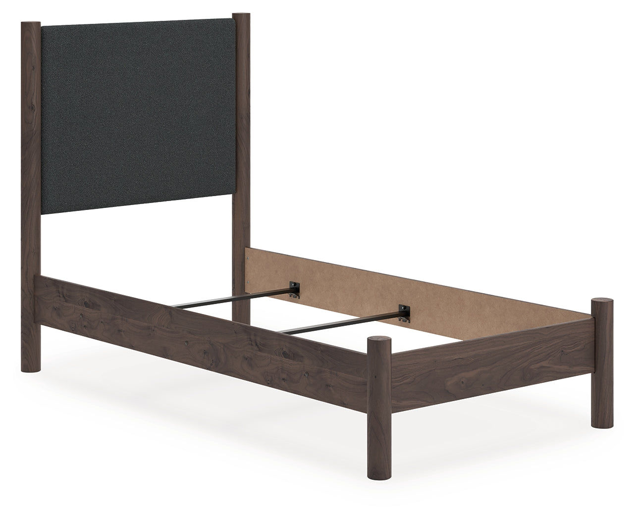 Orange Furniture Outlet - Ashley Furniture - Pamytta Bedroom - Twin Upholstered Panel Bed / Brown - PCB2614B20