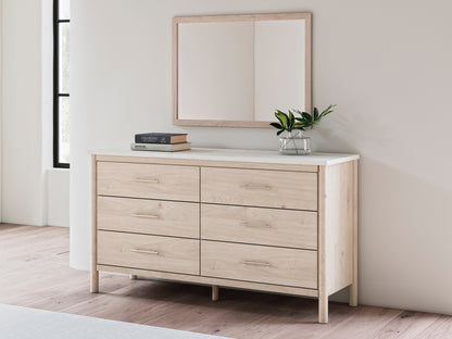Orange Furniture Outlet - Ashley Furniture - Cadmori Bedroom - Dresser and Mirror / Two-tone - B2615B1