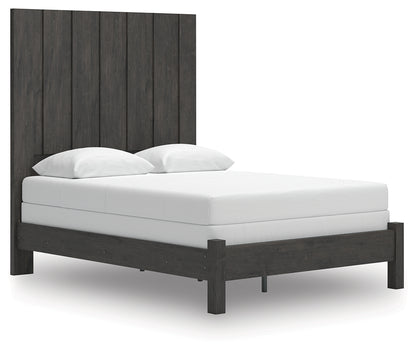 Orange Furniture Outlet - Ashley Furniture - Fraluna Bedroom - Queen Panel Bed / Charcoal - PCB3370B2